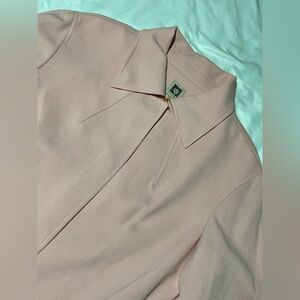 Anne Klein Jacket Womens Ridge Crest Topper in Pink